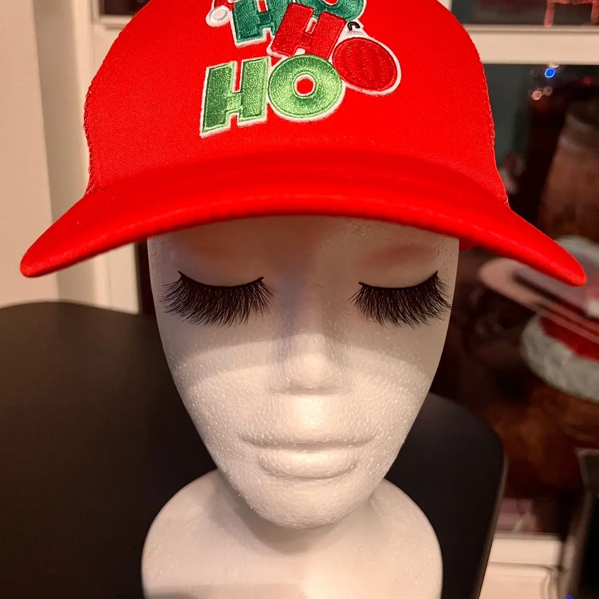 Christmas trucker hat- ho ho ho