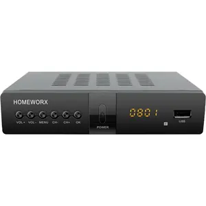 ATSC Digital Converter Box with TV Tuner, TV Recording, USB Multimedia Function, 1080P HDMI, Metal Case, Clear QAM, by  HomeWorx (HW250STB)