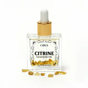 Citrine Crystal Body Oil for Abundance – 1 oz Sample Size