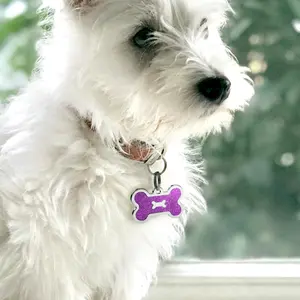 LIVEKEY Personalized Dog Tag For Pets Engraved Dog Name Tag Slide On Cat ID Tags Customizable with Pet Name and Contact Info 6.8cm 1.8cm 0.5cm