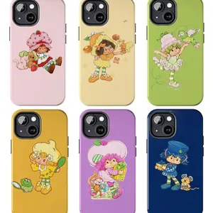 Strawberry Shortcake Phone Cases, Vintage 80s Art Doll Cartoon, Pastel Sweet Kawaii Cover, Retro Childhood Memory, Compatible with iPhone X, 11, 12, 13, 14, 15, 16, 17 & more