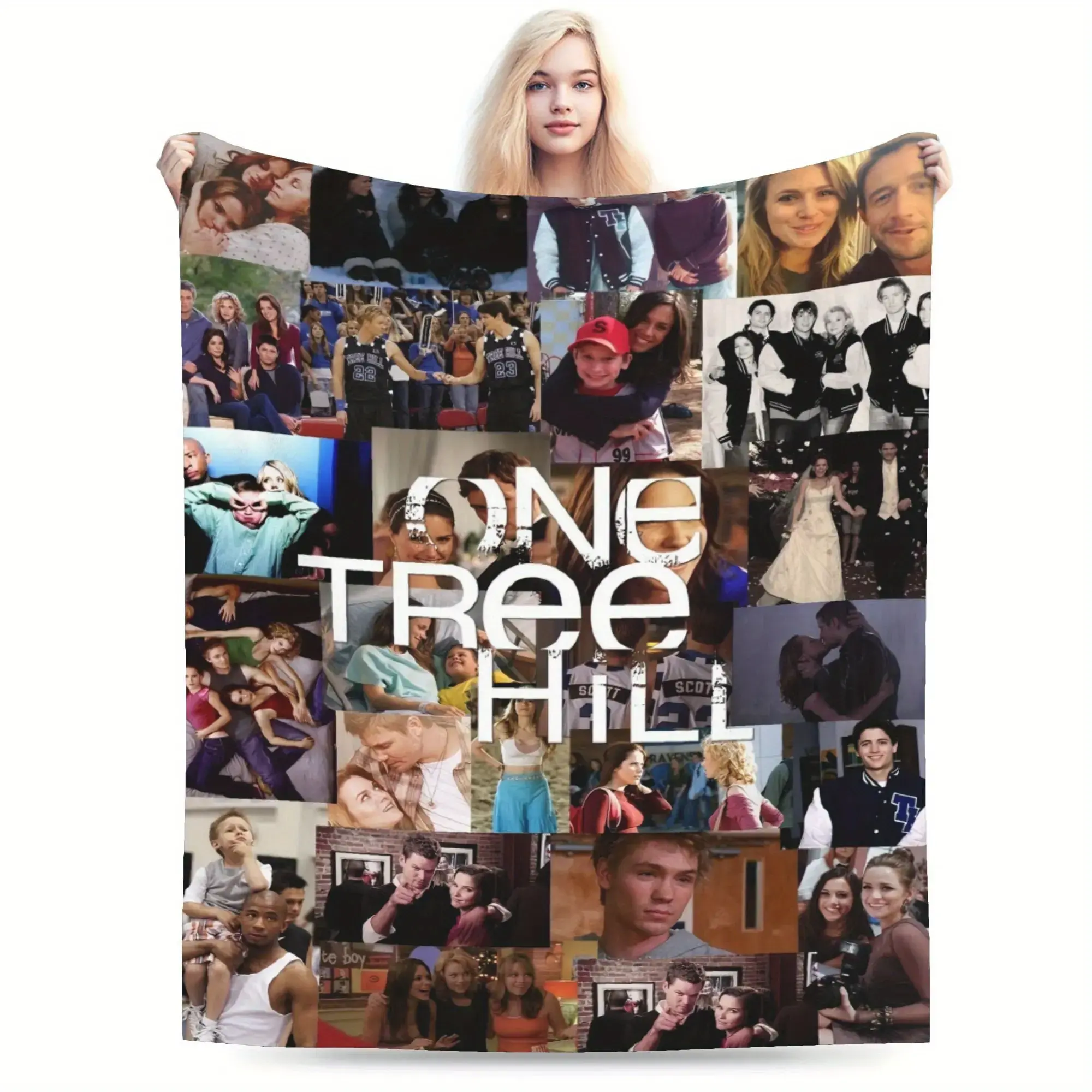 One Tree Hill themed printed flannel blanket, soft and comfortable, suitable for all seasons, suitable for sofas, bedrooms and camping