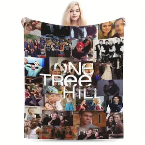 One Tree Hill themed printed flannel blanket, soft and comfortable, suitable for all seasons, suitable for sofas, bedrooms and camping