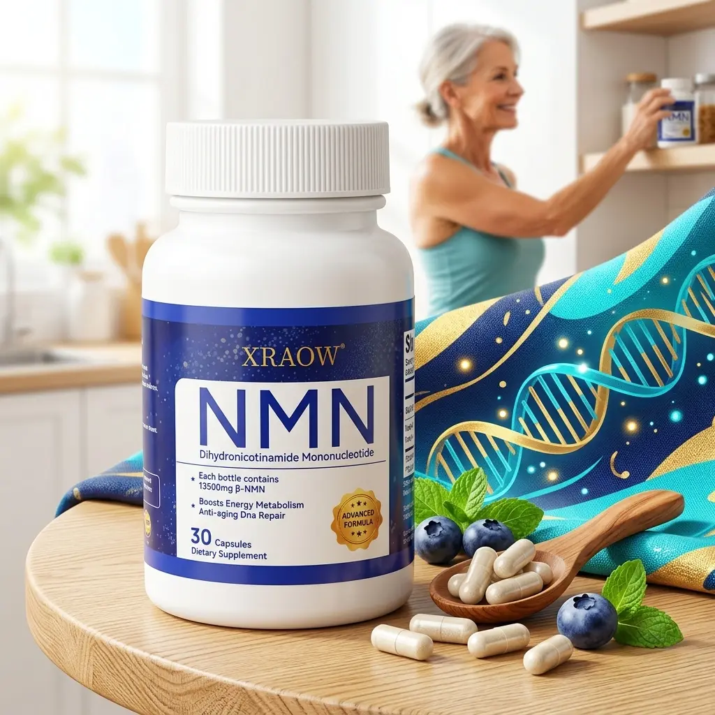 XRAOW Premium NAD+ Alternative Formula – Liposomal NAD+ Precursor with Resveratrol, 30 Servings nmn