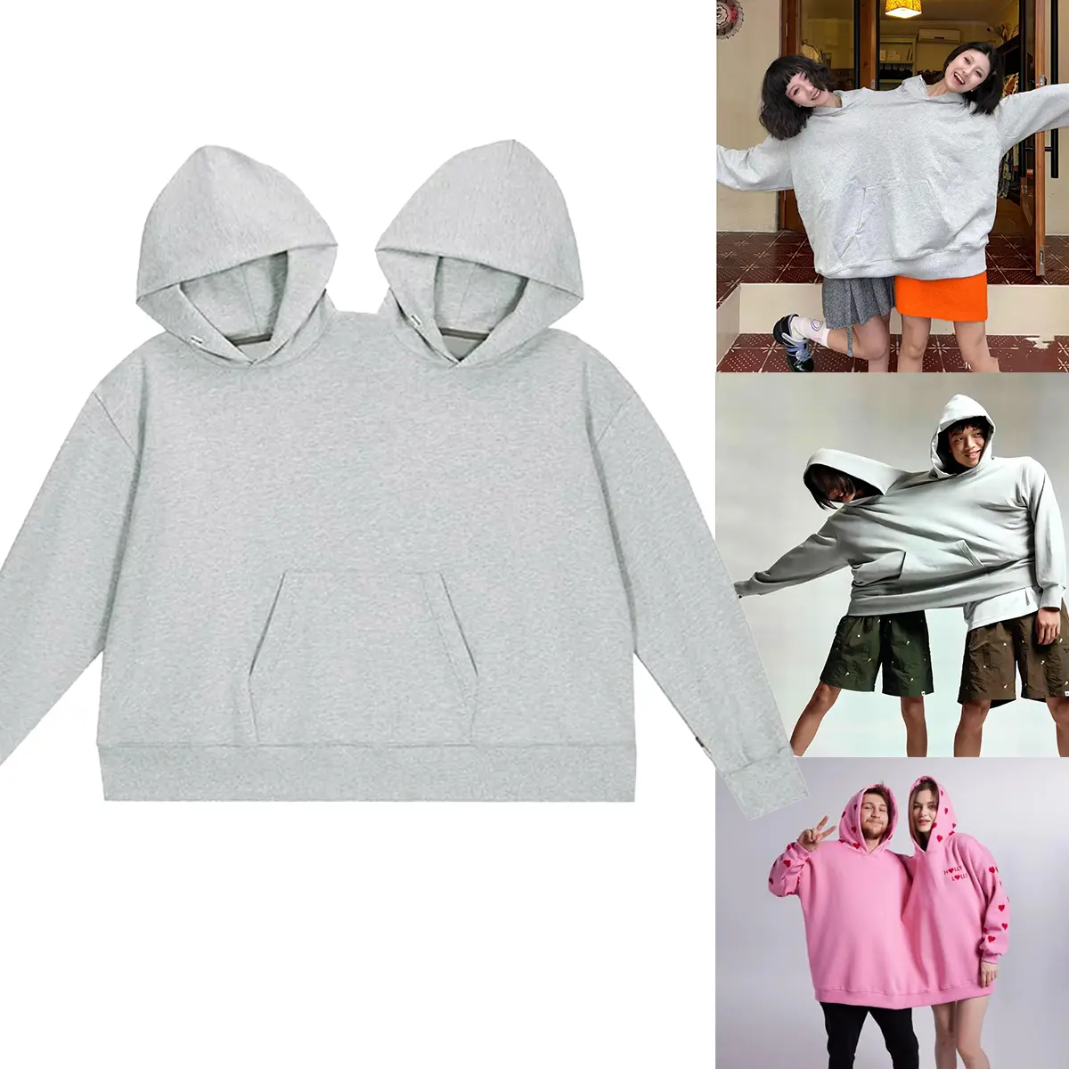 Couples Hoodies, Double Hoodies, Couples Sweaters, Funny Couples Hoodies, Christmas