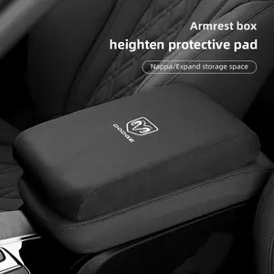 Car Armrest Mats Memory Foam Arm Rest Cushion For Dodge Ram Durango Charger SRT Dart Journey Avenger Caliber Challenger Trucks Hornet Mopar Demon Attitude
