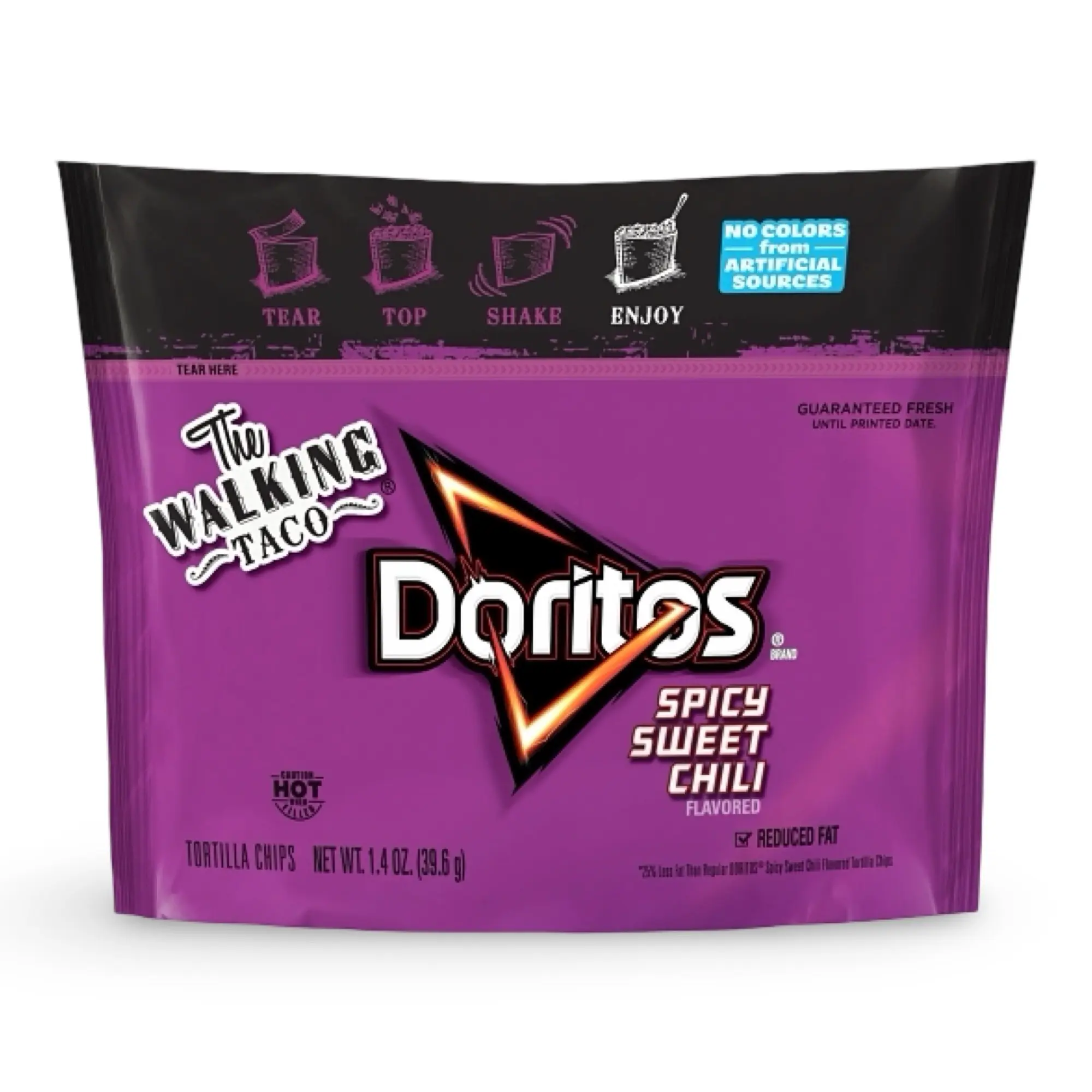 Doritos Top N Go Walking Taco Sweet Chili Tortilla Chips, Reduced Fat, 1.4 Oz (Pack of 21)