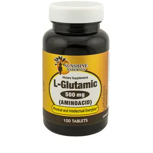 Sunshine Naturals L-Glutamic 500 Mg ( Aminoacid) 100 Tablets