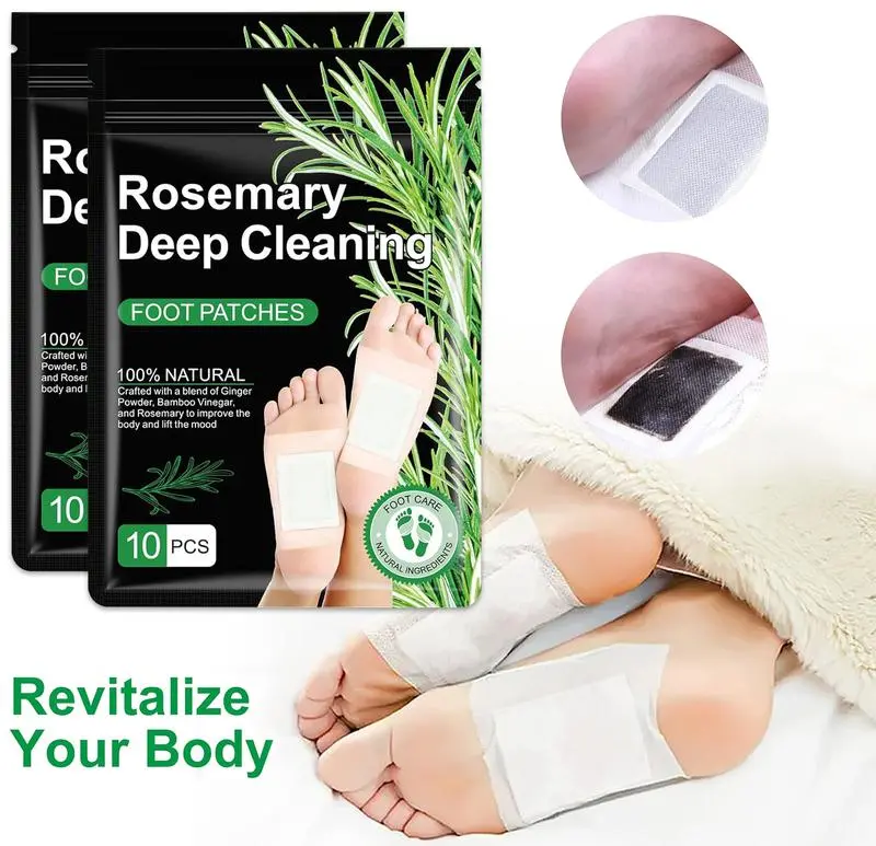 20PCS Natural Herbal Foot Detox Patches -GingerBamboo Deep Cleansing Pads for Stress Relief,Toxin Removal, Better Sleep & Wellness FitnessTreatment Healthcare Solution TherapeuticHealthy Therapy,detox foor pads
