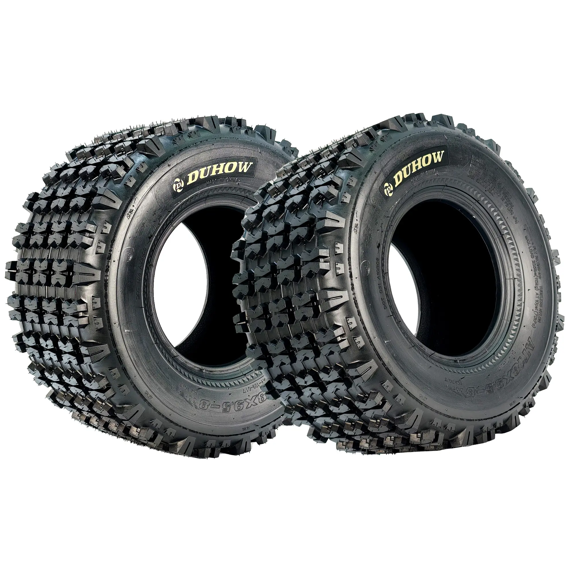 [Football Fan SeasonDeal] 2026 New 2pcs AT19X7-8 2 Pack ATV Tires,19x7-8 ATV UTV Knobby Sport Tires, Front 19x7x8 Mini Bike Tires 4 Ply Tubeless