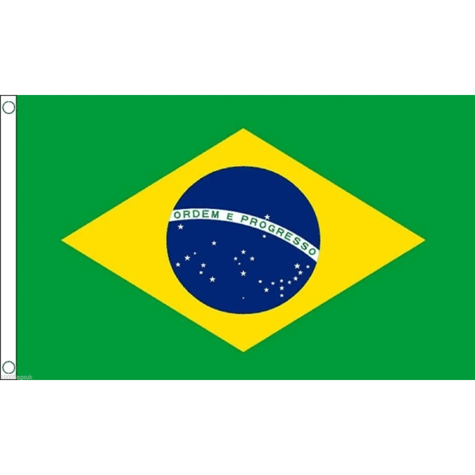 1000 Flags Limited Brazil Flag 5'x3' (150cm x 90cm) - Woven Polyester