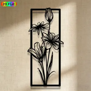 1pc Romantic Flower Metal Wall Art, Romantic Flower Statue Mural, Iron Craft, Perfect for Bedroom, Boudoir, Love Alcove Decor, Highquality Engraving, Artistic Metalwork, Valentine's Decor, Ideal Gift for Nature Lovers