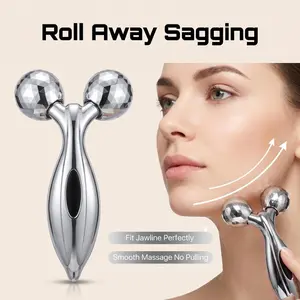 1 piece of V-face instrument 3D roller massage device facial massage device lifting beauty V-face massage face slimming Facial Care Tools