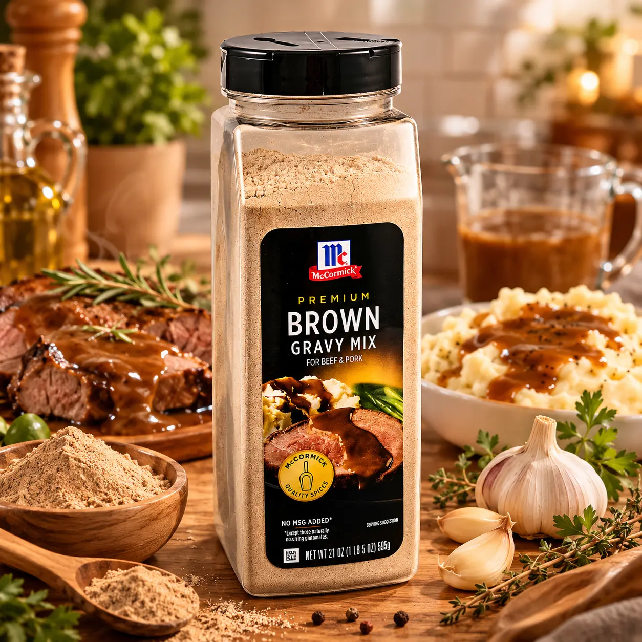 McCormick Premium Brown Gravy Mix, 21 oz