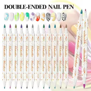 12 Color Body Paint Pens Glitter Soft Tip, Nail Art Pen, High Aesthetic Style DIY Painting Pens, Student Hand Account Doodle Drawing, DIY Painting Supplies