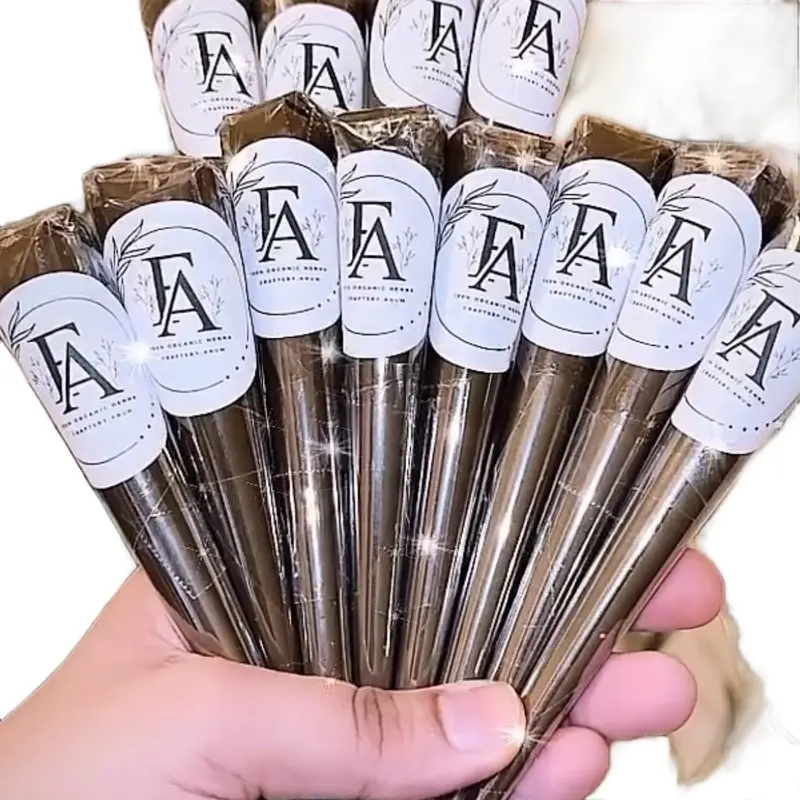 Henna by Annum 1 Freshly Packed Organic Henna Cone 25-30g Ideal for Bridal Mehndi Festive Occasions Parties & Everyday Body Art Safe for Hands Feet & Body 100% Organic