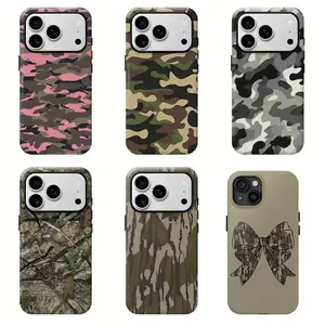 Sweet Cool Camo Phone Case Retro Fashion Style Phone Case Compatible for  iPhone 17 16 15 14 13 12 and for Samsung S23-S25 Perfect Gift For Fashionable Women and Men