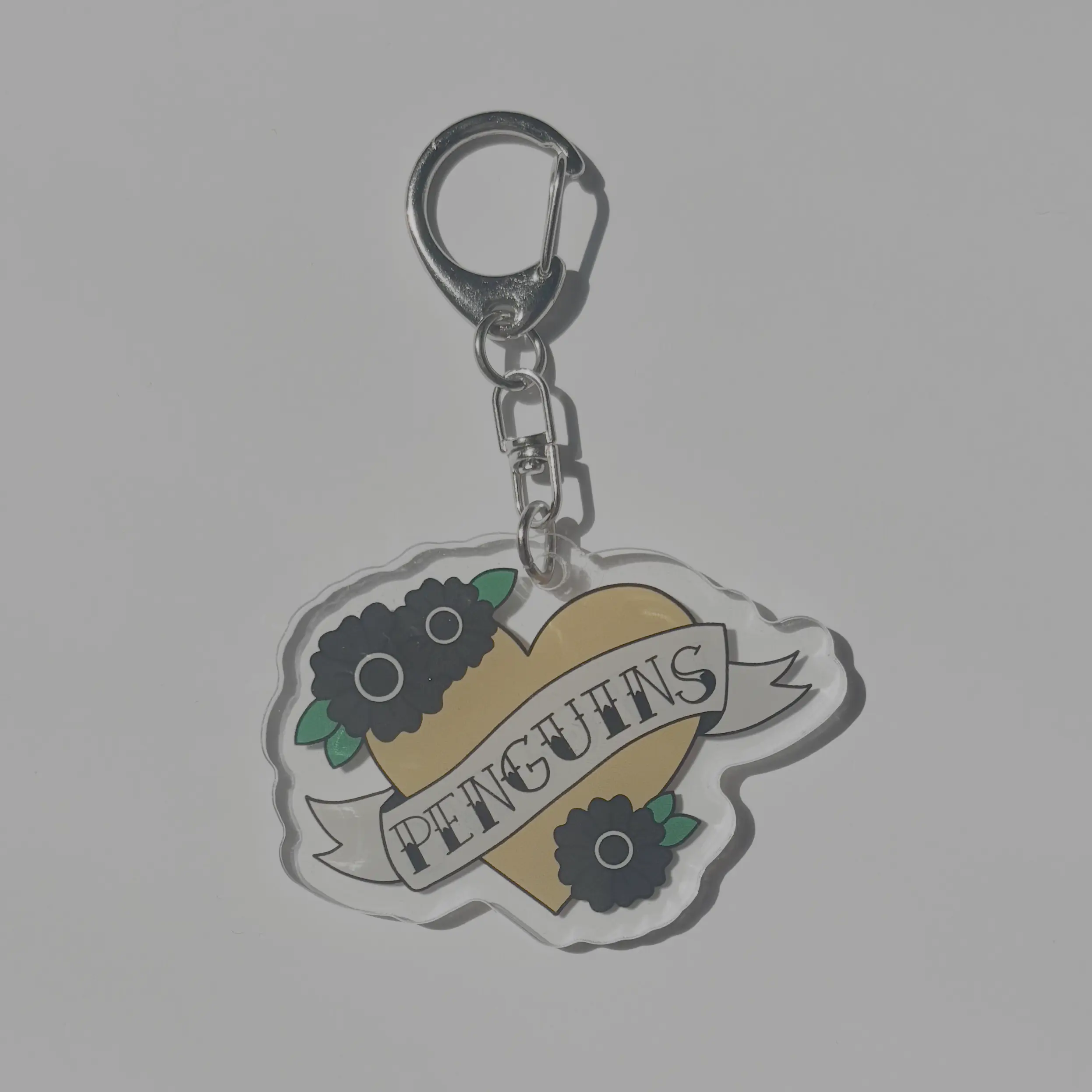 Penguins Hockey Acrylic Keychain