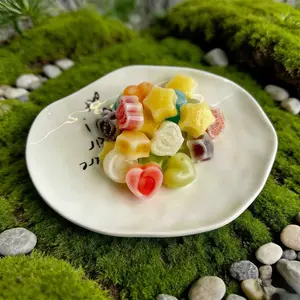 Assorted Multiple Shapes Chewable Wax Candy, 3.5 oz, 10-15 Pcs Retro Mini Drink Figures, Mixed Fruit Flavors Trendy Dessert Box