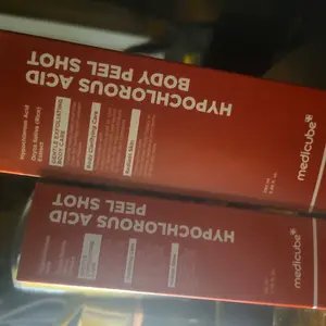 [medicube] Hypochlorous Acid Rice Peel Shot Duo For Face & Body | Gentle Exfoliating Serum for Dead Skin Cells & Pore Care, Blackheads & Excess Sebum Control | Rice Extract, Hypochlorous, Panthenol for Hydrating & Smoothing Care