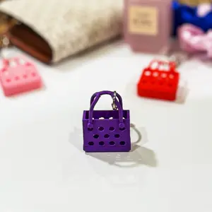 Mini Tote Bag Keychain - Purse Charm & Handbag Accessory, Cute Key Ring for Bags or Keys, Gift for Bag Lovers
