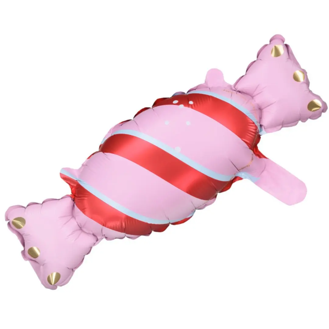 Pink Spiral Candy Balloons - Elegant Design, Ideal for Celebrating Special Occasions, Soft Candy with Colorful Spiral Shape