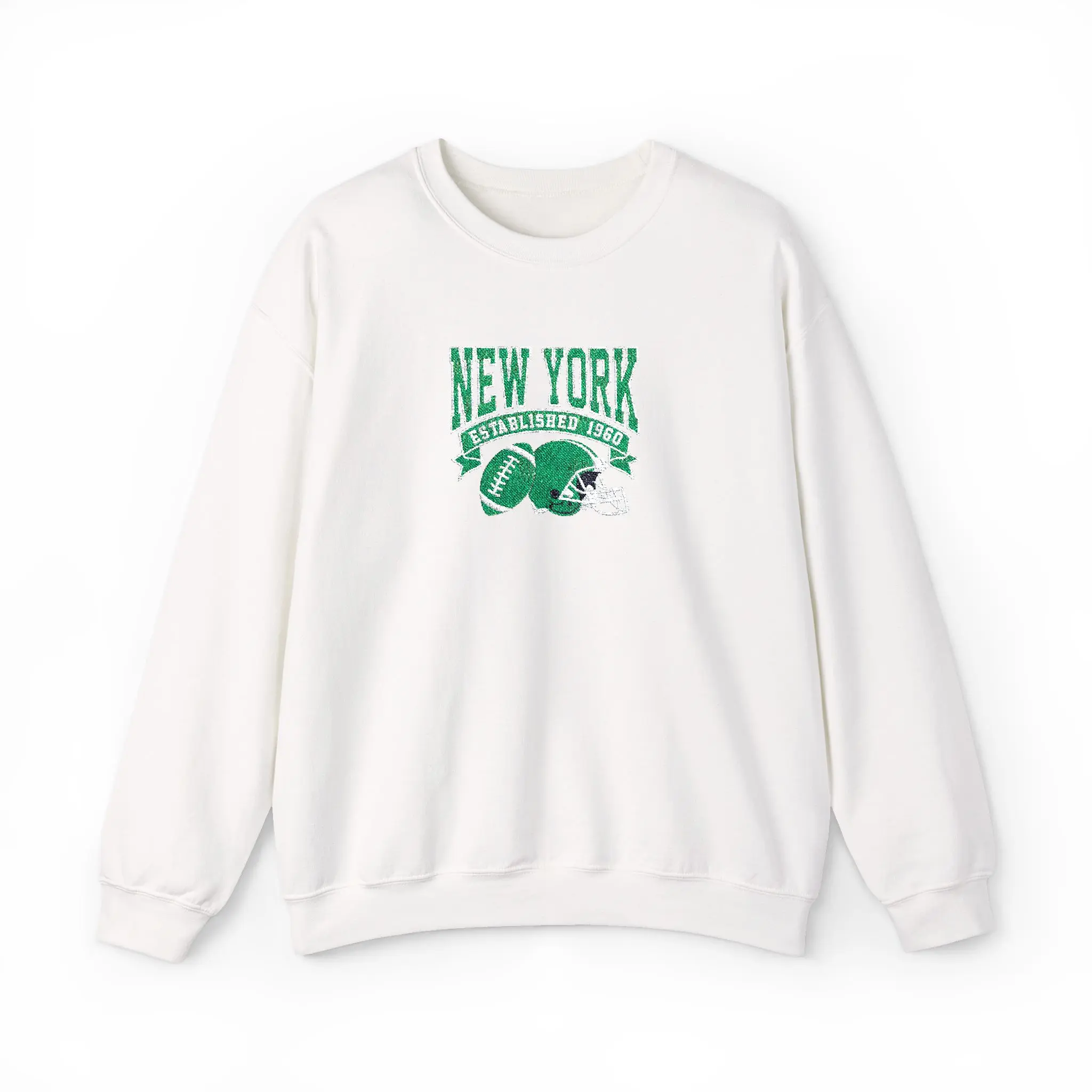 New York Jets Embroidered Crewneck Sweatshirt