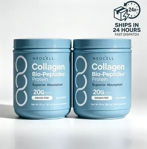 2 Pack NeoCell Unflavored Collagen Peptides Powder 20oz – Grass-Fed Protein with 18 Amino Acids for Skin, Hair & Nail Health
