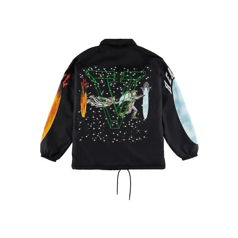 Saint Mxxxxxx x VLONE Skull Coach Jacket Black (men) by StockX 