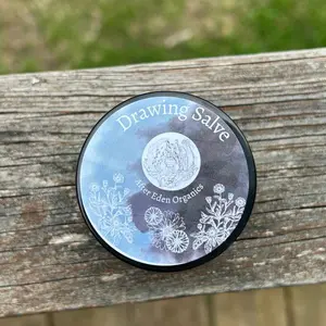 Herbal Drawing Salve- Black Salve for wellness | salve for health and therapeutic treatment for pain | herbal remedy for bug bites, skin, pain, sunburn, infections, acne herbal treatment herbs for acne natural remedy Healthcare Skincare