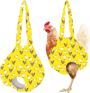 Chicken Holder Bag Chicken Medic Bag Chicken Carrier with Handle Chicken Supplies Catching Hand Bag for Hen Rooster Poultry Chicken Transport (Yellow Mix Color(1 Pack))