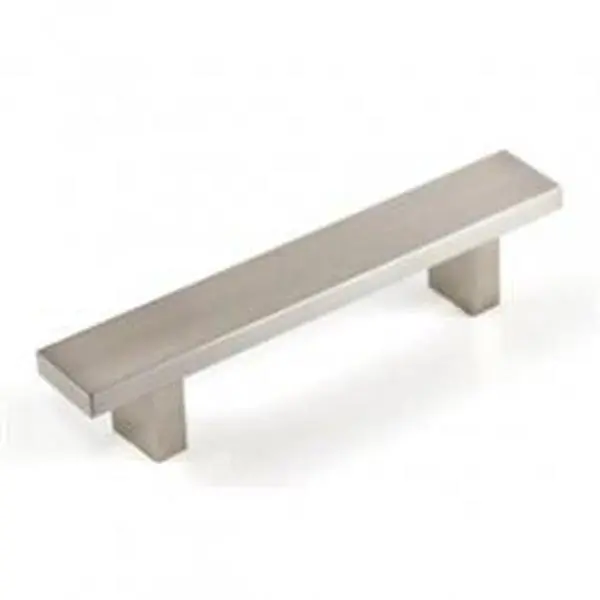 Contempo Living WCLW-6 6 in. Rectangular Metal Kitchen & Bathroom Cabinet Handle Bar Pull, Aluminum Anodized Brushed Nickel, Easy Install, 1" Cabinet Mounting Screws Included, Anodizing