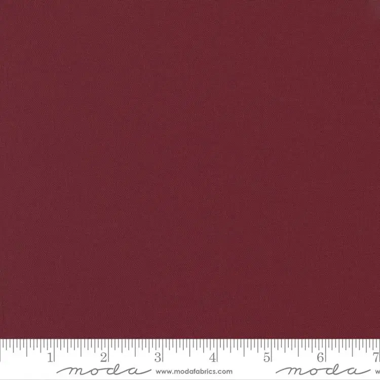 Burgundy Moda Bella Solids Quilting Fabric 9900-18