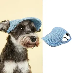 Pet Hat for Dogs, Breathable Mesh Material, Sun Protection Baseball Cap, Adjustable Fit for Small Medium Large Breeds, Cute Pet Accessory