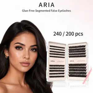 Glue-Free Pre-Cut Individual Eyelash Extensions - DIY Cosmetic Makeup Product, Mini Portable Purse Pack for On-the-Go Touch-Ups,suitable for daily and office makeup, including eyelash clusters, individual eyelashes, and false eyelashes extensions