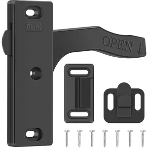 Metal RV Screen Door Latch (Right Hand), Zinc Alloy Screen Door Handle Latch Replacement Kit for RV Camper, Motorhome, Travel Trailer
