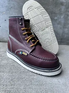Bota Padilla 01 maroon work men  Footwear Comfort Worker
