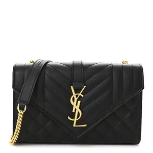 Pre-owned Yves Saint Laurent leather Shoulder Bags YSL Small Envelope