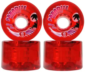 Bigfoot Longboard Wheels - 65mm Islanders Red