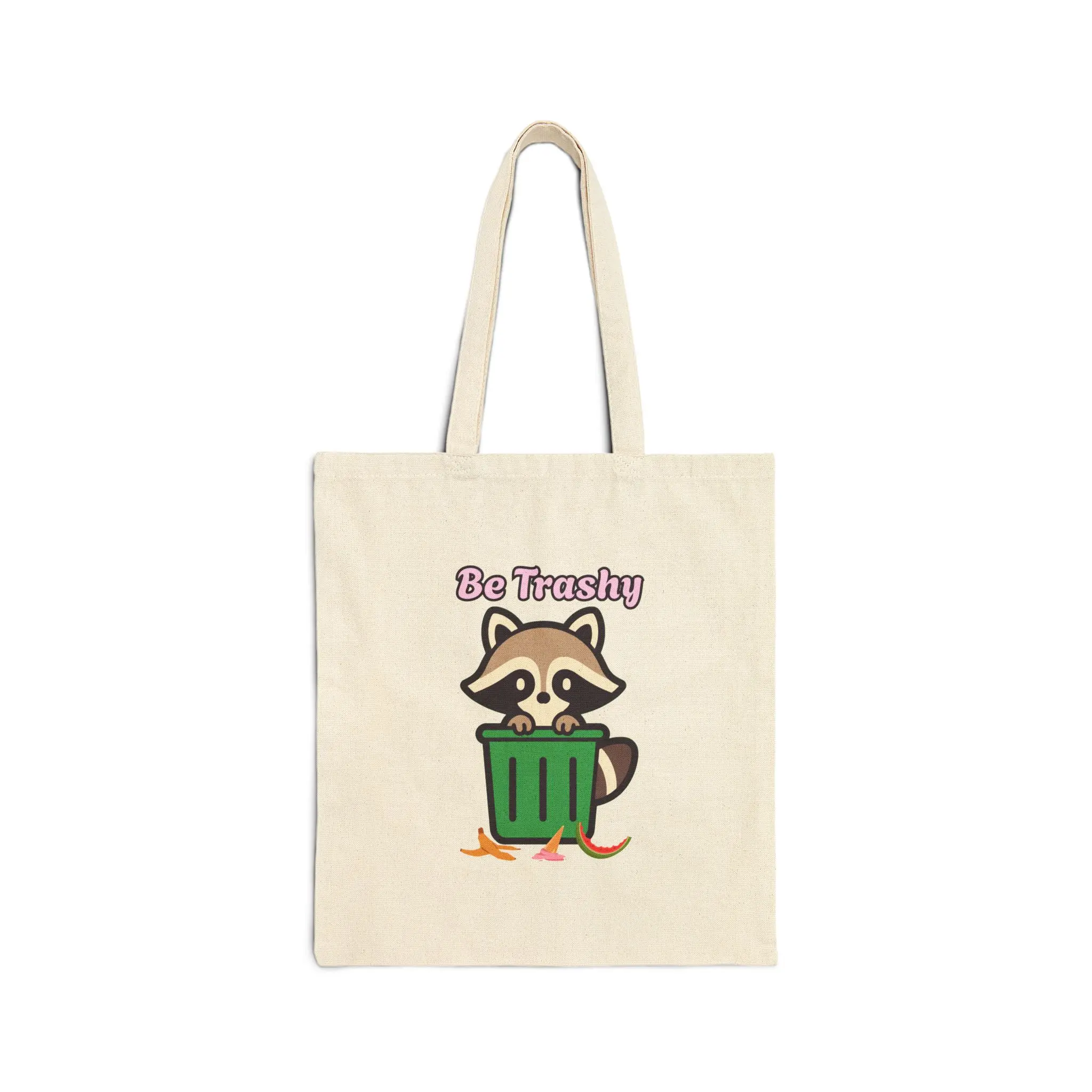 Be Trashy Racoon Tote Bag, Eco-Friendly Shopping Bag, Funny Gift for Animal Lovers, Reusable Grocery Tote, Perfect for Earth Day