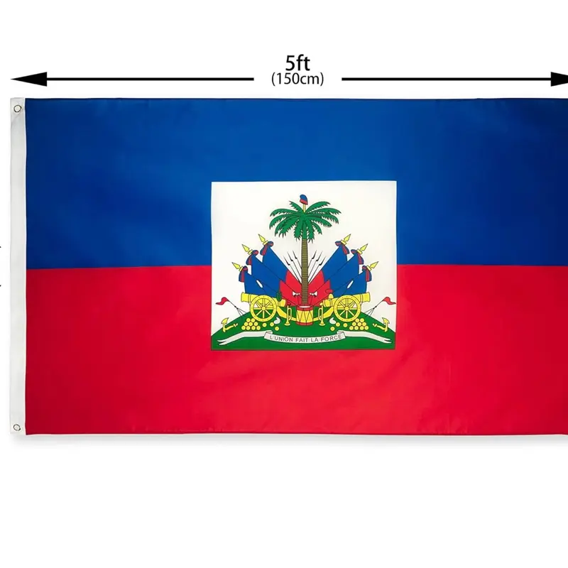 Jade-Infused Haitian Traditional Colors Flag - Wall Decor Flag, Party Decorations Banners, National Pride Home & Festive Wall Hanging Backdrop, Festive Festive Flags, Patriotic Decoration Flags