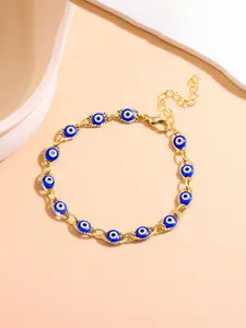 Women's Vintage Evil Eye Design Bracelet, Beaded Bracelet, Trendy Stack Bangle, Fashion Bracelets, Fashion Jewelry for Party, Daily Clothing Decor, Trendy All-match & Exquisite Jewelry for Birthday Gift, Trendy Fashionable Accessories