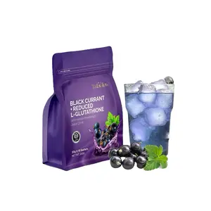 TalaGlow Black Currant Juice Drink with Reduced L-Glutathione & Herbal Powdered Mix 10 Sachets x 20g Dietary Supplement