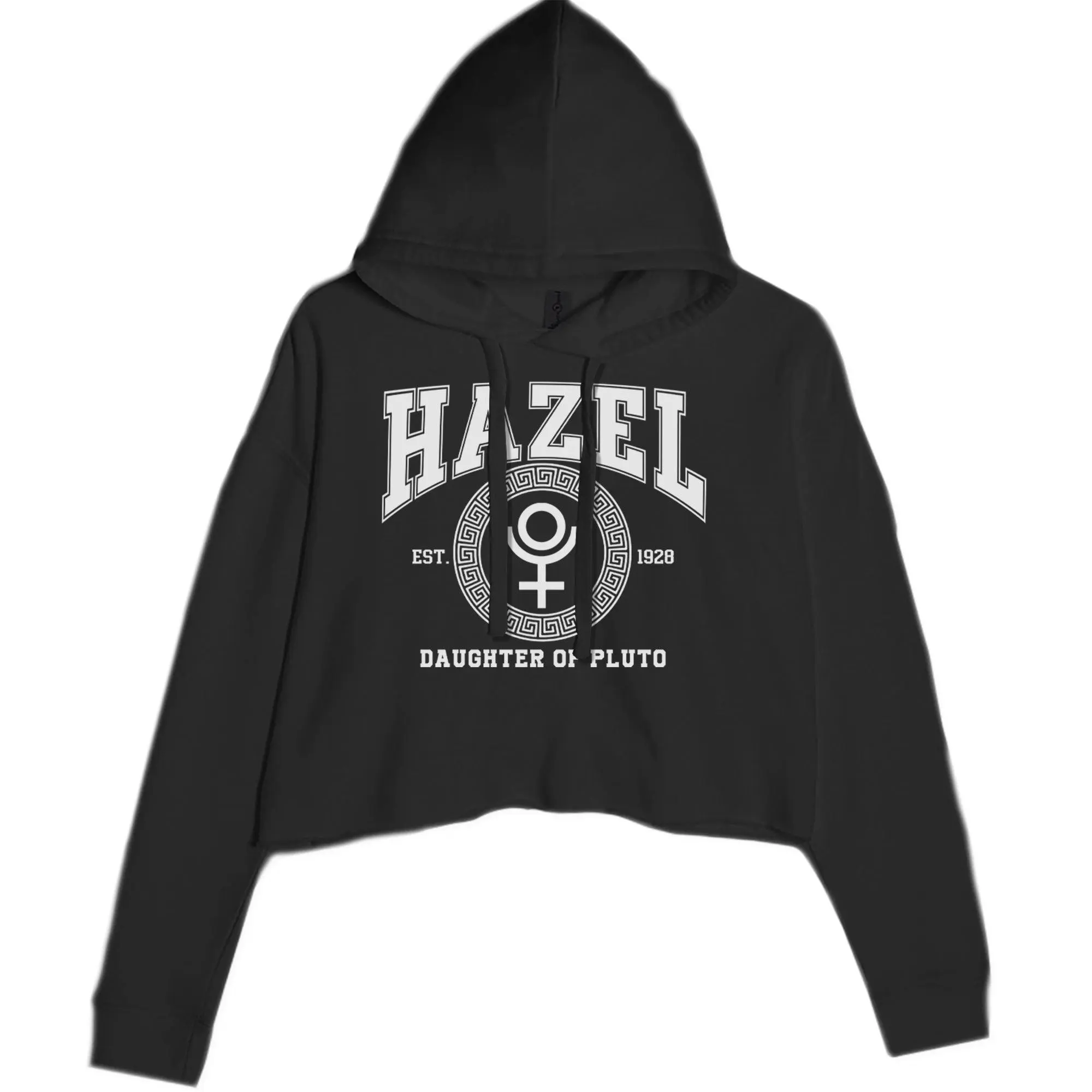 Hazel Daughter of Pluto Roman Gold Cropped Hoodie Sweatshirt