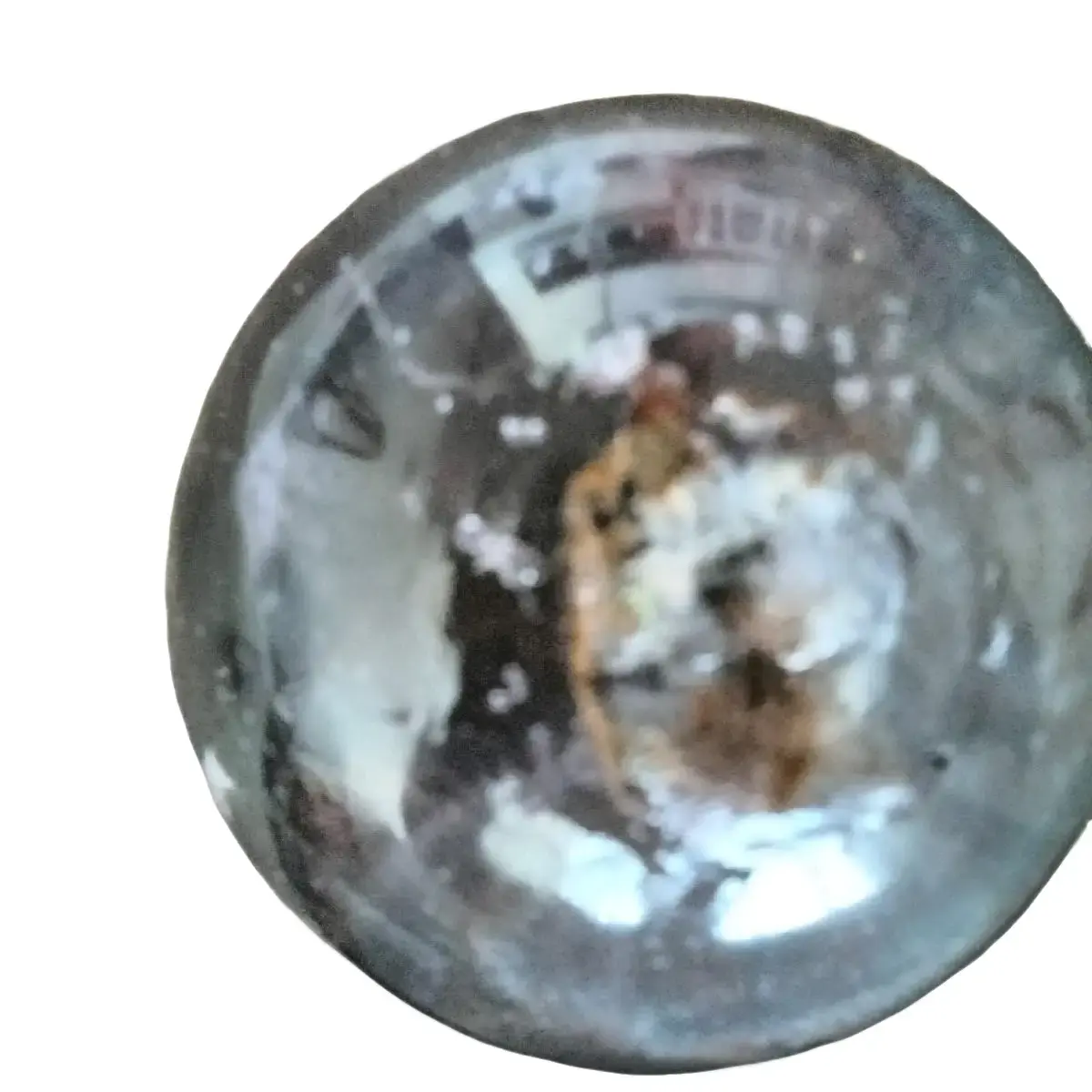 Marble Round Stone with Color and Look of Small Dints for Home Decor