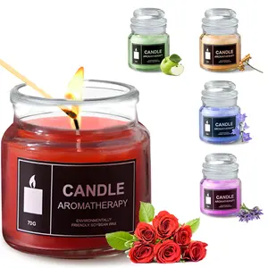 Scented Candle, Long Lasting Aromatherapy Candle, Home Fragrance for Home Decor, Vanity Decor Accessories for Living Room Bedroom Decoration Perfume