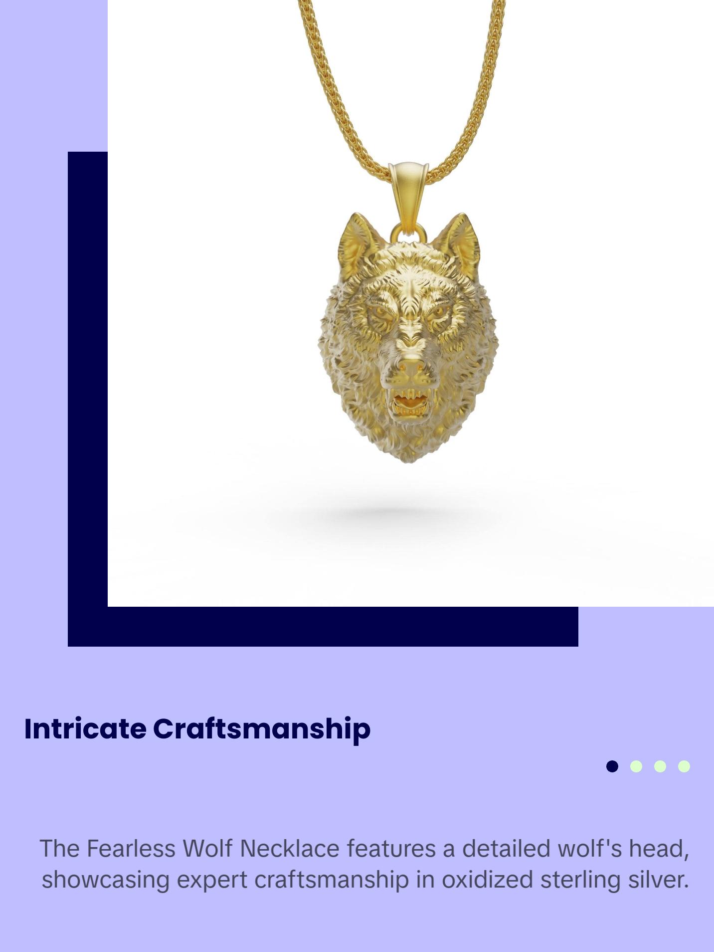 Fearless Wolf Necklace