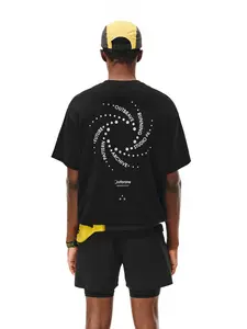 FPA Men’s Polka Dot Slogan Sports T-Shirt – Quick Dry, Crew Neck, Summer Outdoor Casual Tee