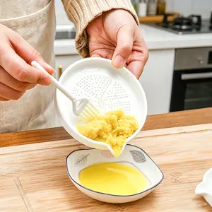 1pc potato grater, garlic/ginger/ceramic garlic grater, vegetable and fruit puree grinding dish