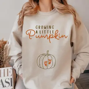 Growing A Little Pumpkin Sweatshirt Fall Maternity Sweater Pregnancy Thanksgiving Shirt Fall Pregnancy Announcement Gift Pregnancy Reveal